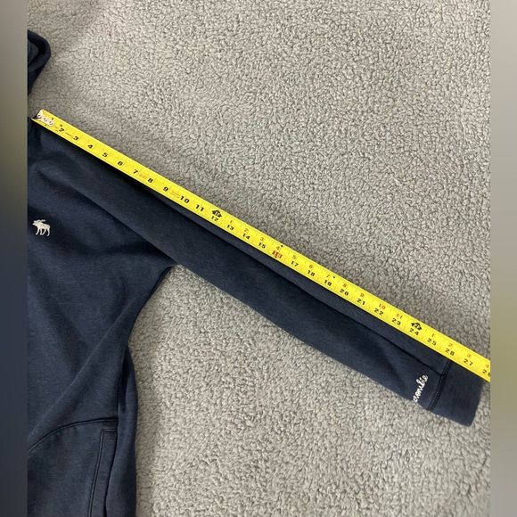 Abercrombie Kids Washed Blue Soft Relaxed Hoodie Cardigan Size 13/14 - Picture 9 of 9